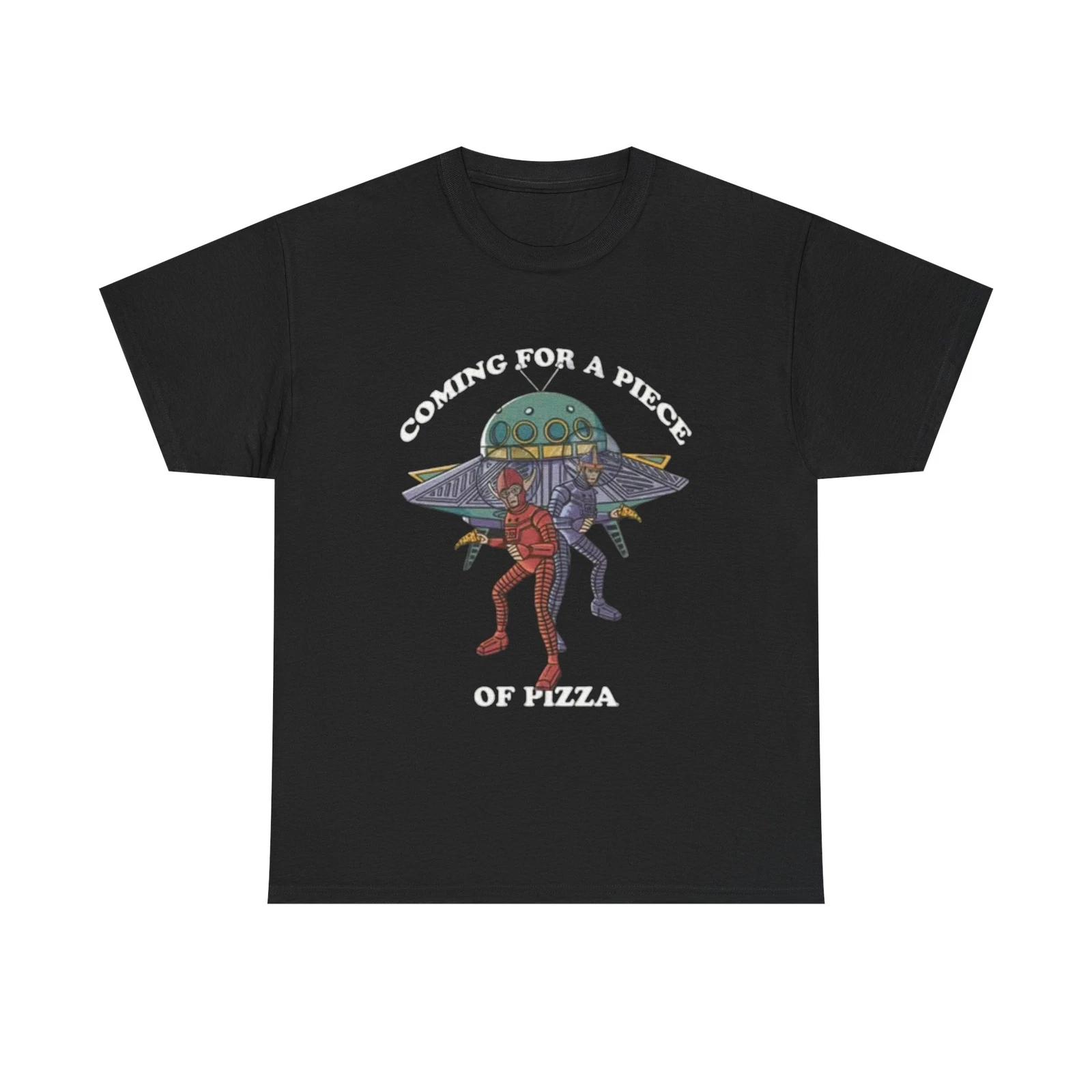 Men s and Women s T-shirts Alien Pizza Run XXL