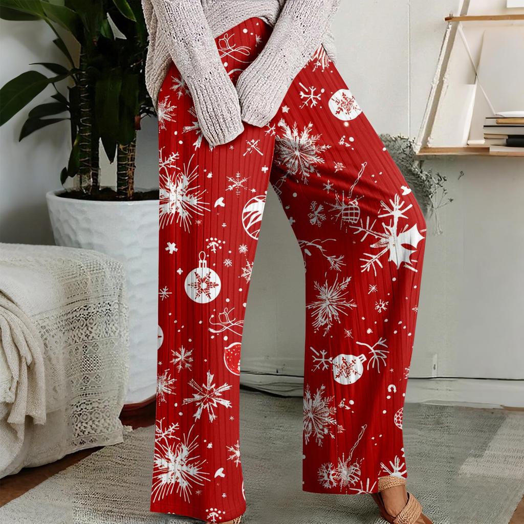 Pajama Pants , Sleepwear , Casual Drawstring Elastic Waist Pants , Comfortable Straight-leg Loose Pants