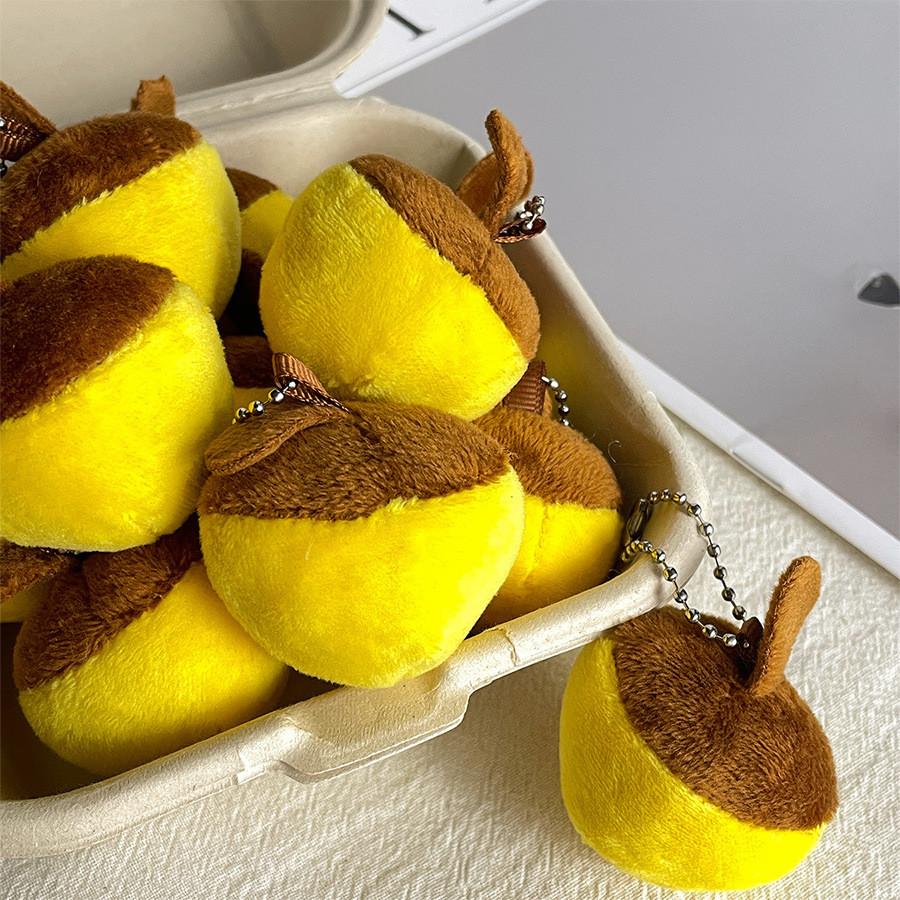 Charming Mini Nut Plush Keychain Cute Bag Accessory Ideal For Children Gifts