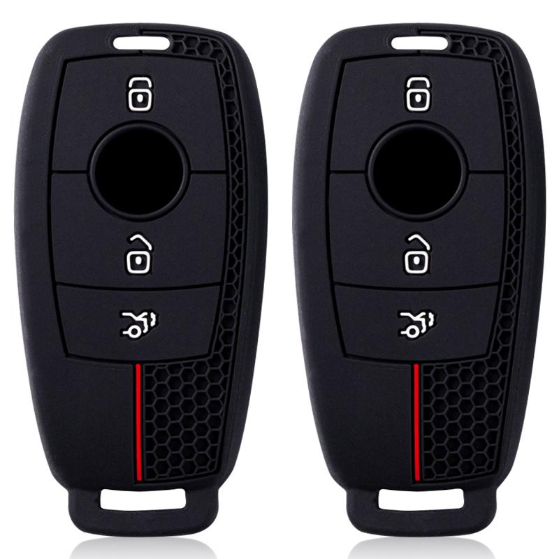 For Mercedes Benz E C S Glc Class E200 E400 E63 W213 S550 S560 C260 Silicone Smart Remote Car Key Case Cover Accessories