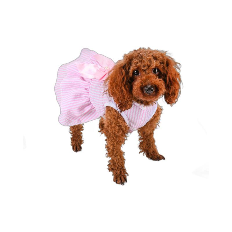 New Summer Thin Pet Bubble Skirt for Dogs Teddy Bear Design