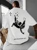 Summer 100 Cotton Mens Tshirt for Daily Outdoor Sports and Casual Wear with Breathable Short Sleeves