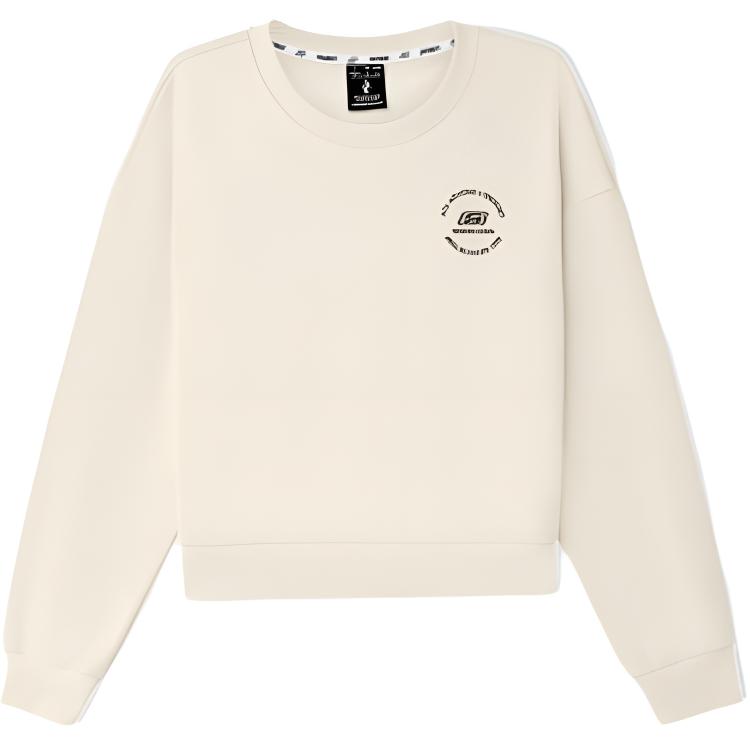 Skechers Sports Alliance Series Drop Shoulder Comfortable Round Neck Long Sleeve Sweatshirt Women sweatshirt L325W014-001J S