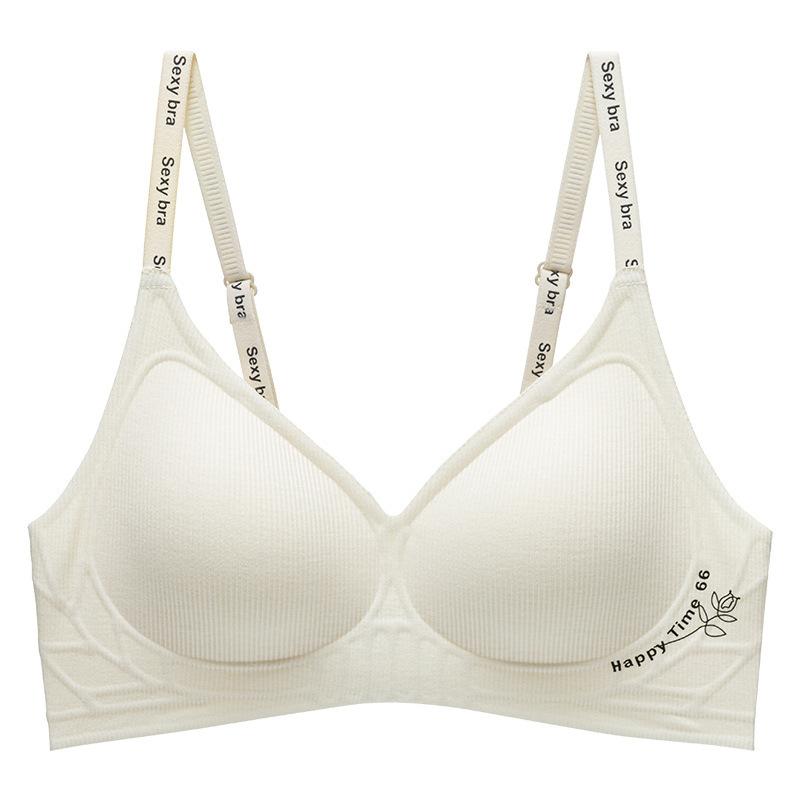 

[Alphabet] Underwear simple anti-sagging small breasts gather underwear adjustment sexy bra M 34/75 шампанского