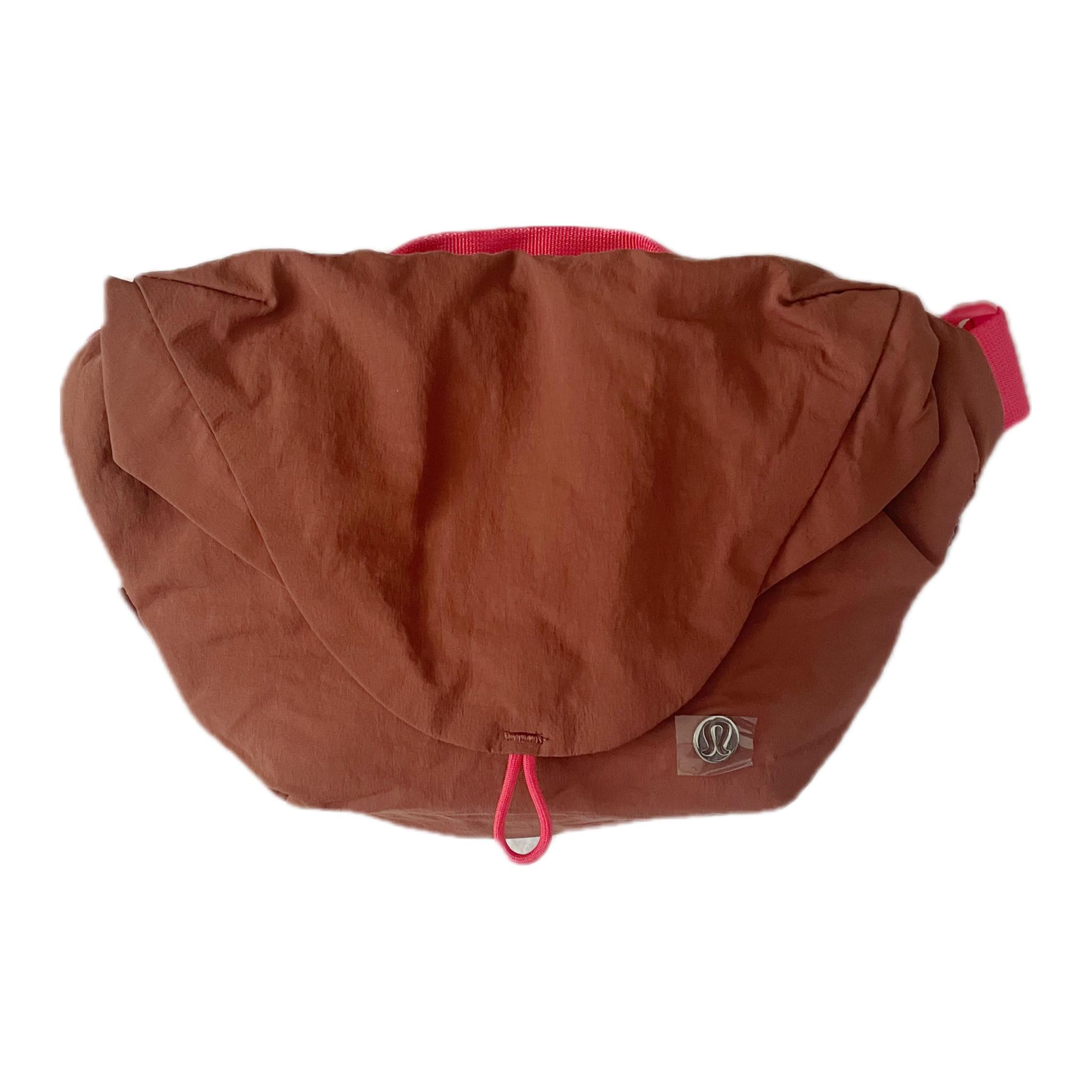 

Lululemon Curved 3L Solid Color Casual Flap Open Design Nylon Handheld Shoulder Crossbody Waist Bag Women bags Bronze Pink LU9BSJS-ANCP-GLZP Bronze Brown & Glaze Pink