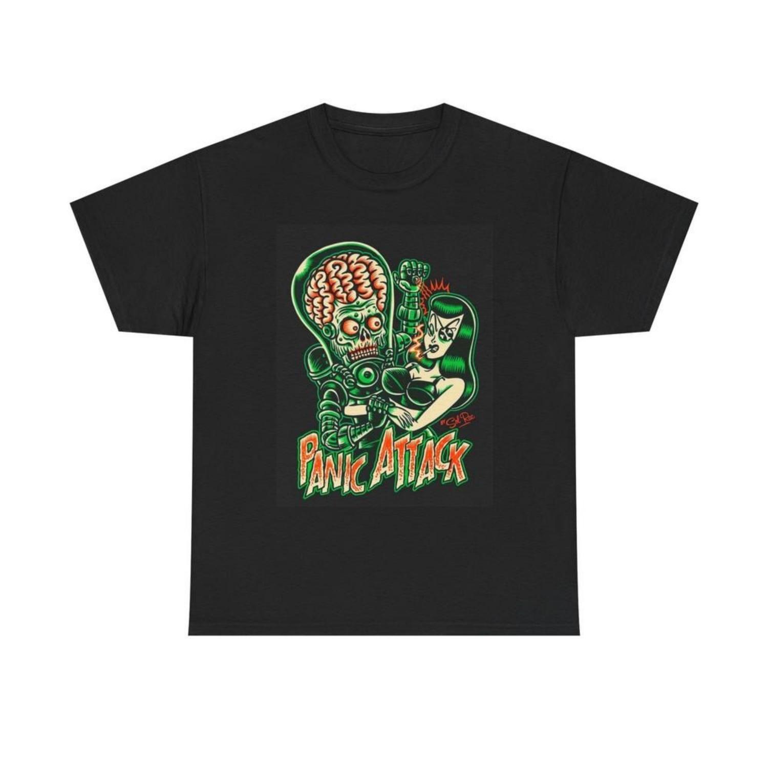 

Panic Attack Graphic T Shirt Cotton Tee Unisex T-Shirt S
