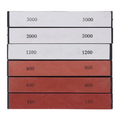 6PCS Knife Sharpening Stone 180 400 800 1200 2000 3000 Grit Whetstone Knife Sharpener for Blade