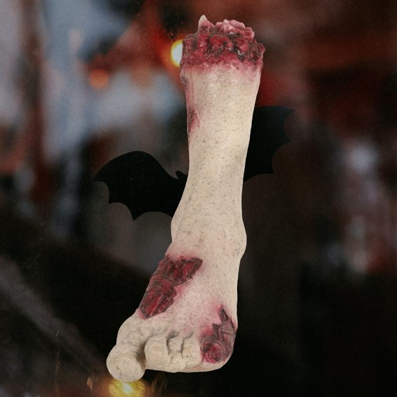 Flexible Faux Hand Shaped Halloween Decoration Accessories with Blood Detail J0MC