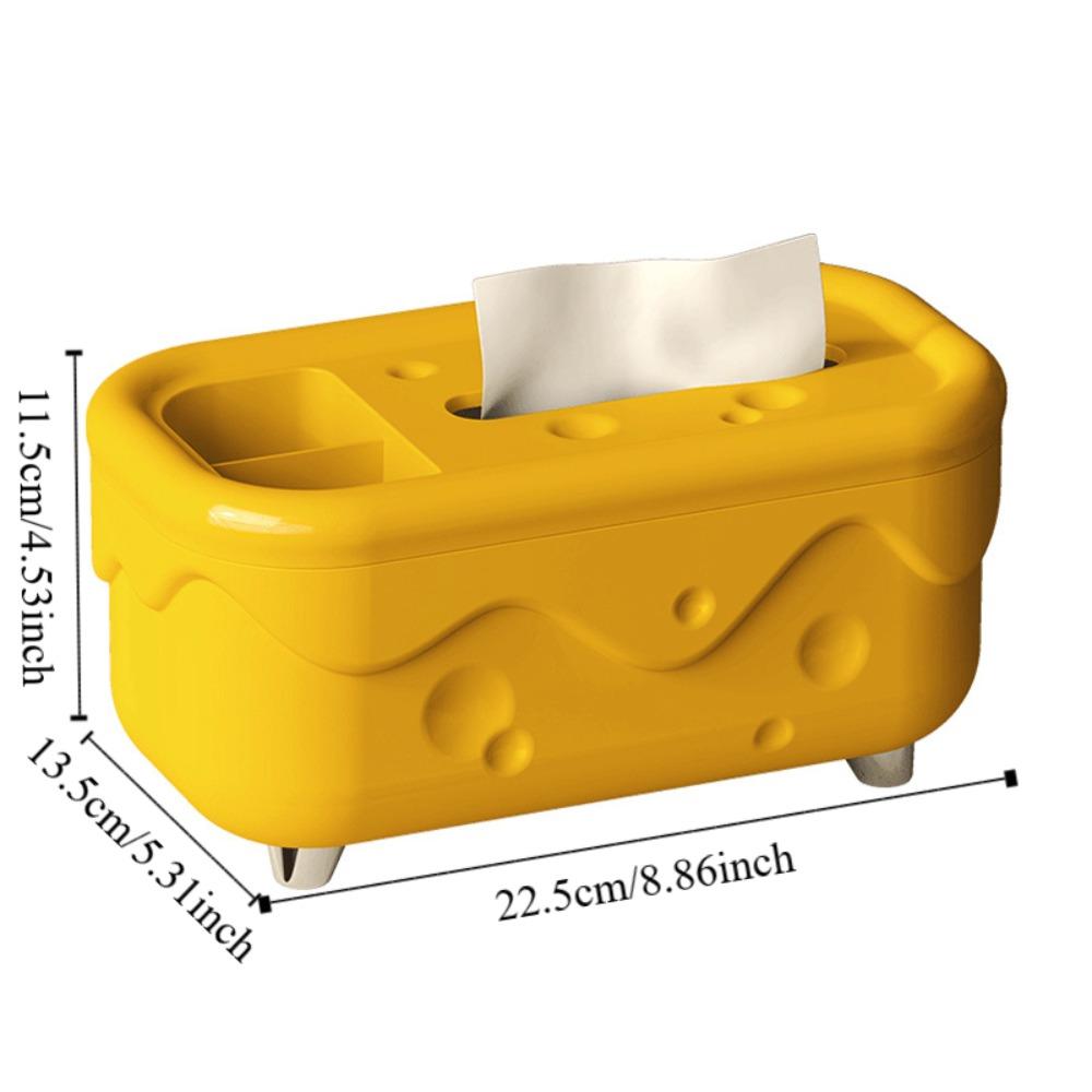 Stylish Tissue Holder Kawaii Paper Storage Box Home Decoration Cheese Tissue Box  Bathroom