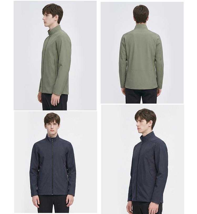 Cross2026 Men's Spring Casual Windproof Waterproof Stand-up Collar Jacket