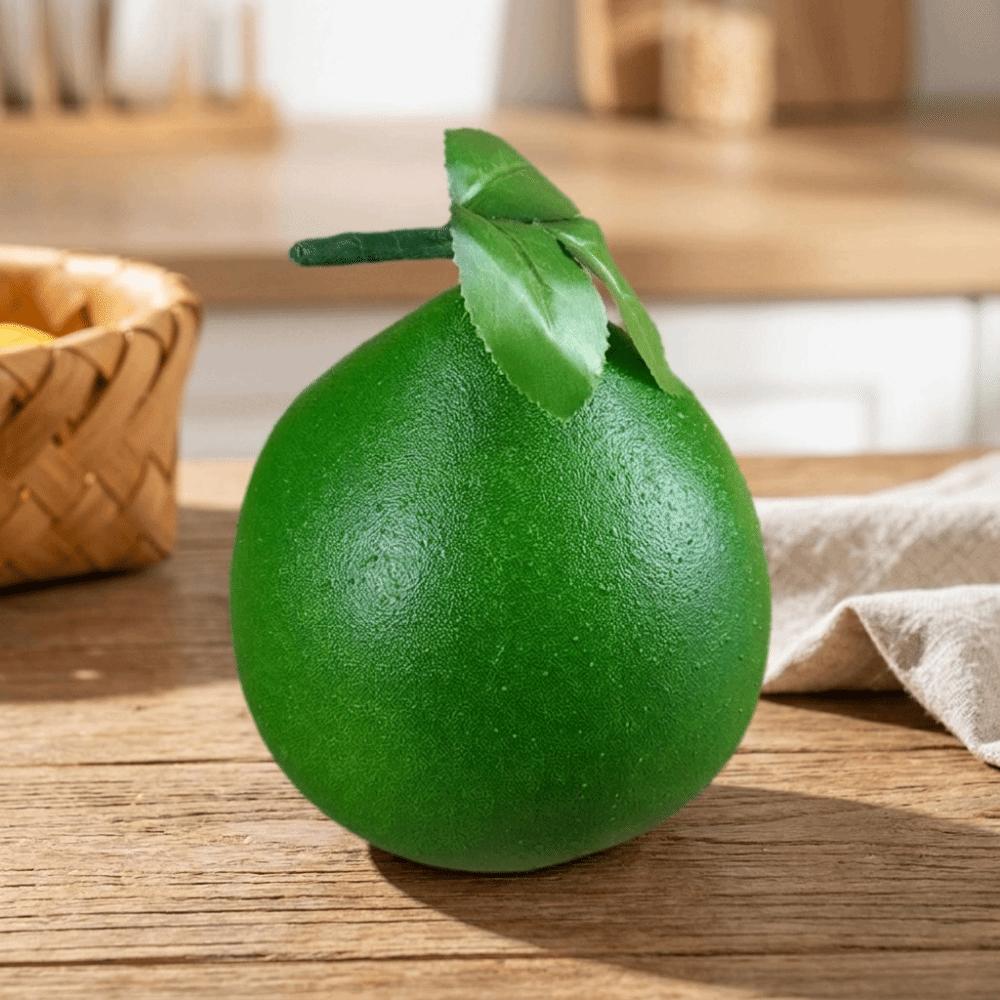 Yellow/Green Fake Grapefruit Lifelike Artificial Fruit Pomelo Fruit Ornament Cabinet Photography
