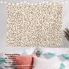 Abstract Modern Aesthetic Tapestry, Simple Dot Neutral Tones Wall Art Hanging Decoration Polyester Fiber White Ruffled Around
