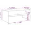 Coffee Table Black Oak Look 100 x 50 x 40 cm Engineered Wood
