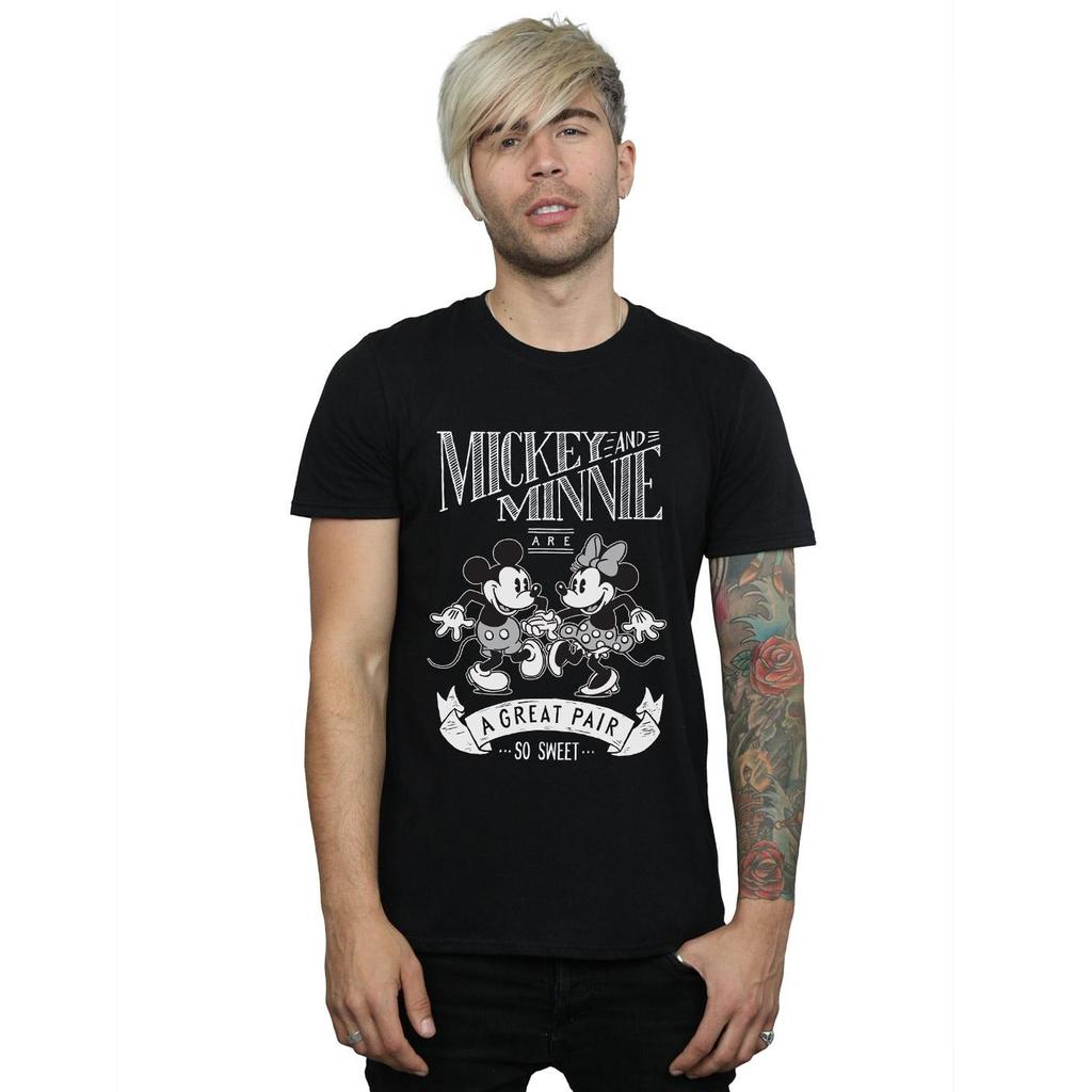 Disney Herren-T-Shirt mit tollem Micky- und Minnie-Maus-Paar