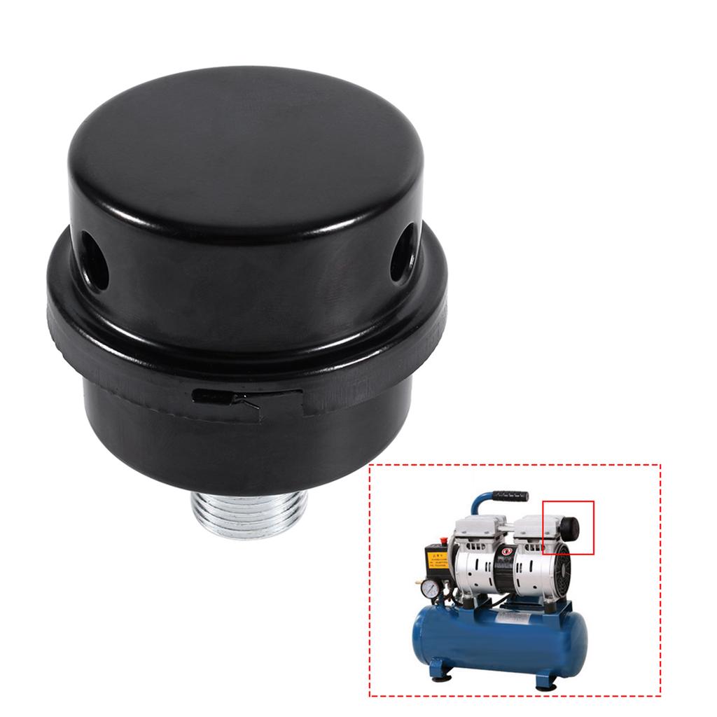 Air Strainer G1/2 Thread Connector Muffler Filter Silencer for Oilless Air Compression Noise Filter Intake Filter Silencer