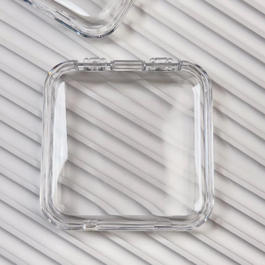 5Pcs Transparent Pink Storage Box, Nail Art Display Case for Fake Nail Tips Organizer Press-on Nails Packing Box