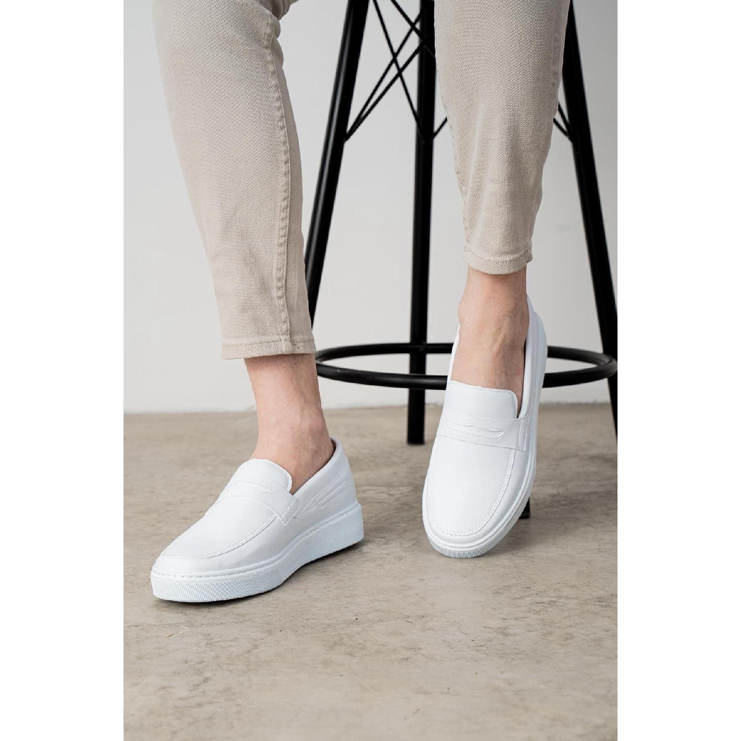 

315 Білий колір Біла підошва Чоловіче повсякденне взуття 43