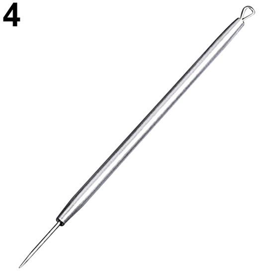 1Pc Non Slip Stainless Steel Pimple Popper Acne Blackhead Removal Needle Tool
