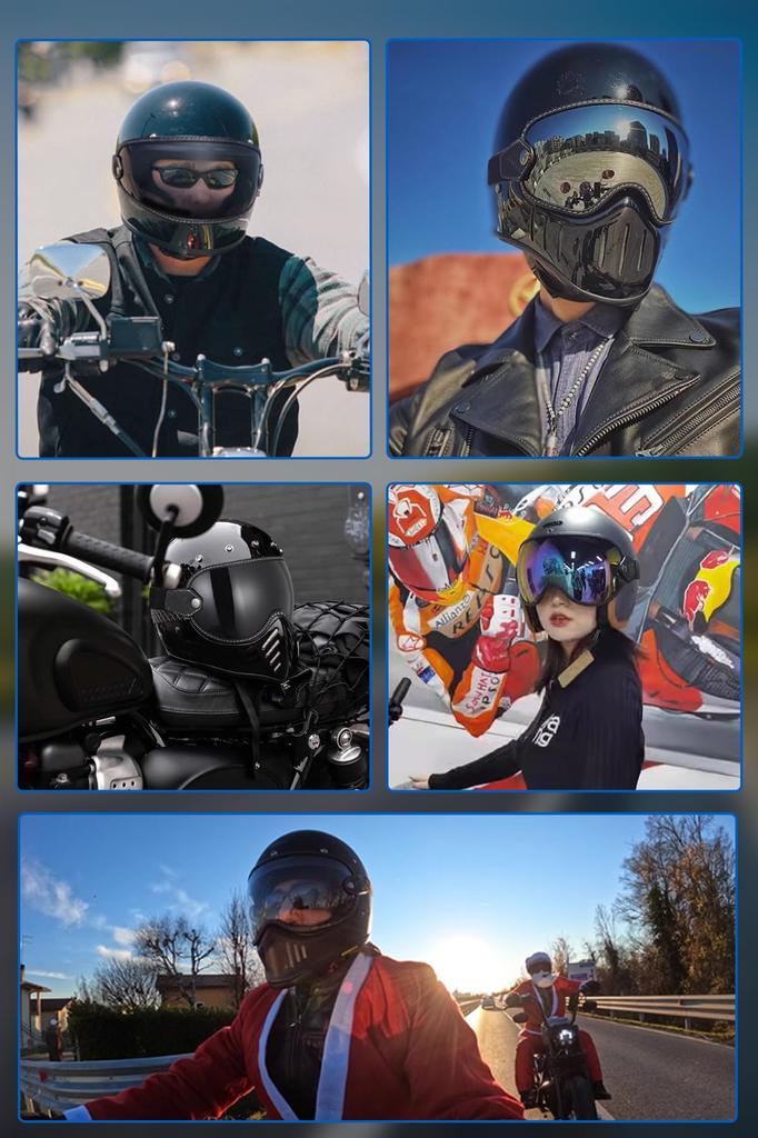 YESCUT Bubble Shield for EX ZERO Motorcycle Optical Grade PC Silicone Band Wind Noise for Helmets Helmet, Material, High-Definition, Day/Night Use,