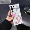 Gradient Butterfly Phone Case for Samsung A20s A21s A23 A24 25 26 31 32 32 33 34 35 50 51 52 53 54 73 Transparent Soft Covers