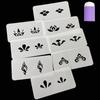 DIY Flowers Temporary Tattoo Stencil Forehead Body Art Painting Stencil  Hands Arm Leg