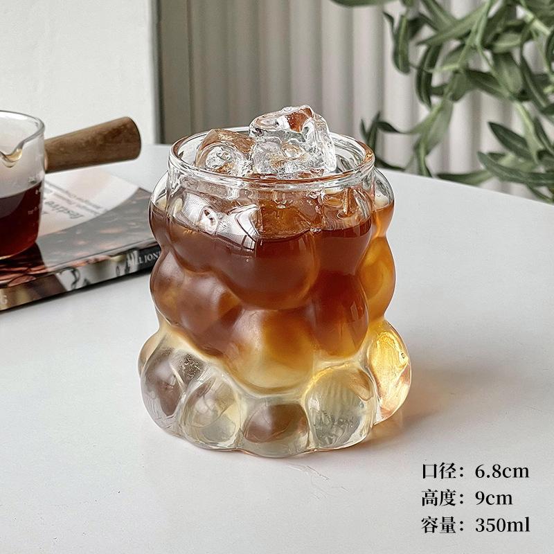 Grape Shaped Glass, High Borosilicate Glass With Juice Milk Cup, Simple Thickened High Temperature Resistant Glass