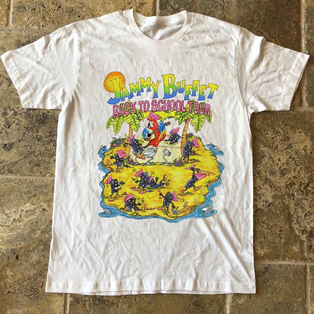 VTG Hot Jammy Buffet Band Live In Concert White Shirt XXXXL