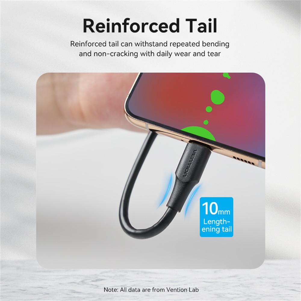 VENTION CTHBG CTH Series 1.5m 2.0 USB-A Male to USB-C Male 3A Data Cable High Speed 480Mbps 60W Charging Cord