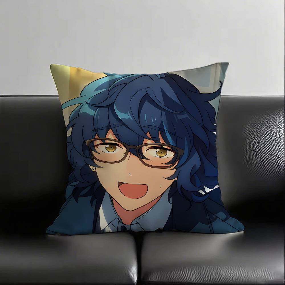 1pc Tsumugi Aoba Pillow Case Fashion Square Pillowcase Bedroom Sofa Room Ins Decoration Leisure