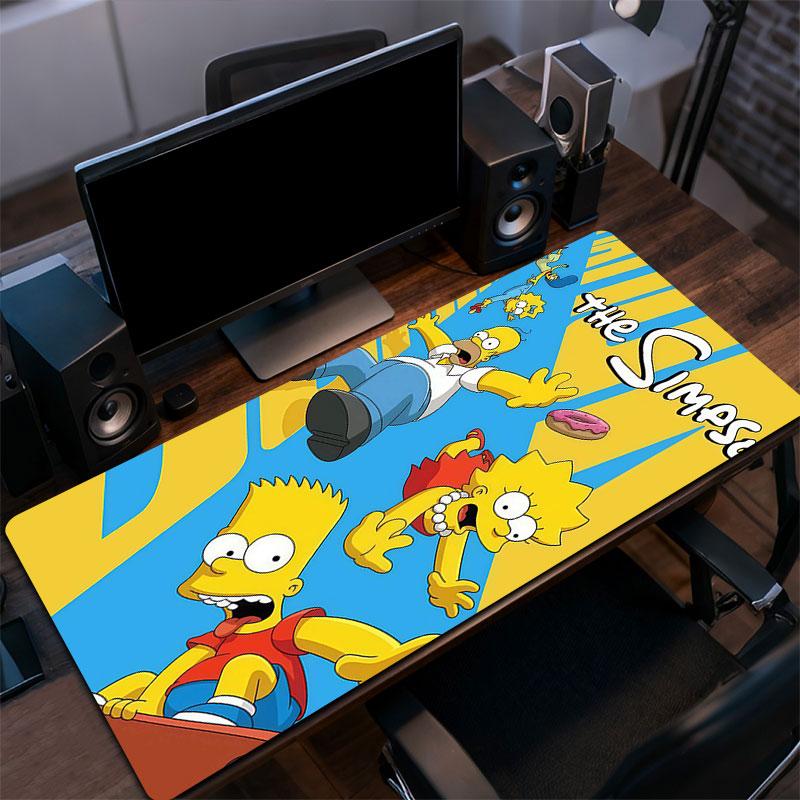 The Simpsons Poster Mouse Pad, Large Gaming Desk Mat, Non-slip XXL Mousepad for Laptop & Tablet, Mini PC Playmat with Stitched Edges