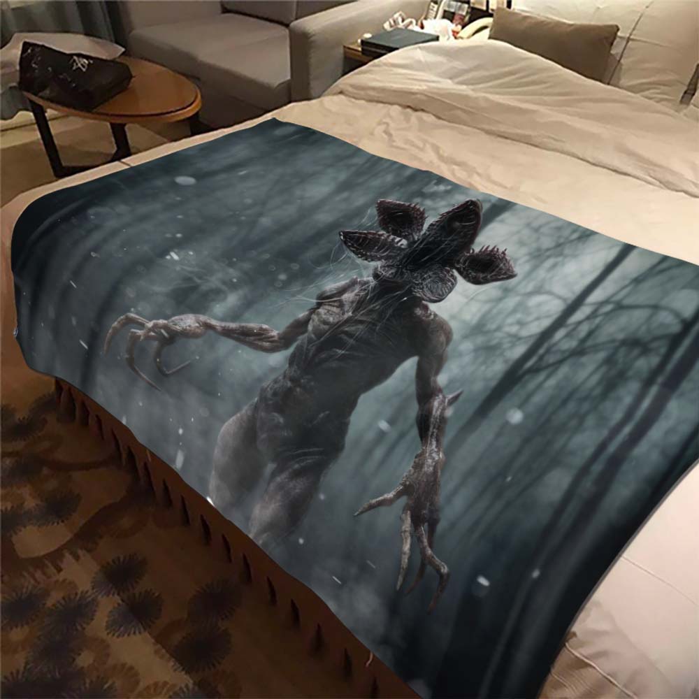 Heißer Film Stranger Things Deckenbezug Cartoon Flanelldecken für Betten Sofas Warmes Bettlaken Weiche Bettwäsche Zimmerdeko Fan-Geschenk