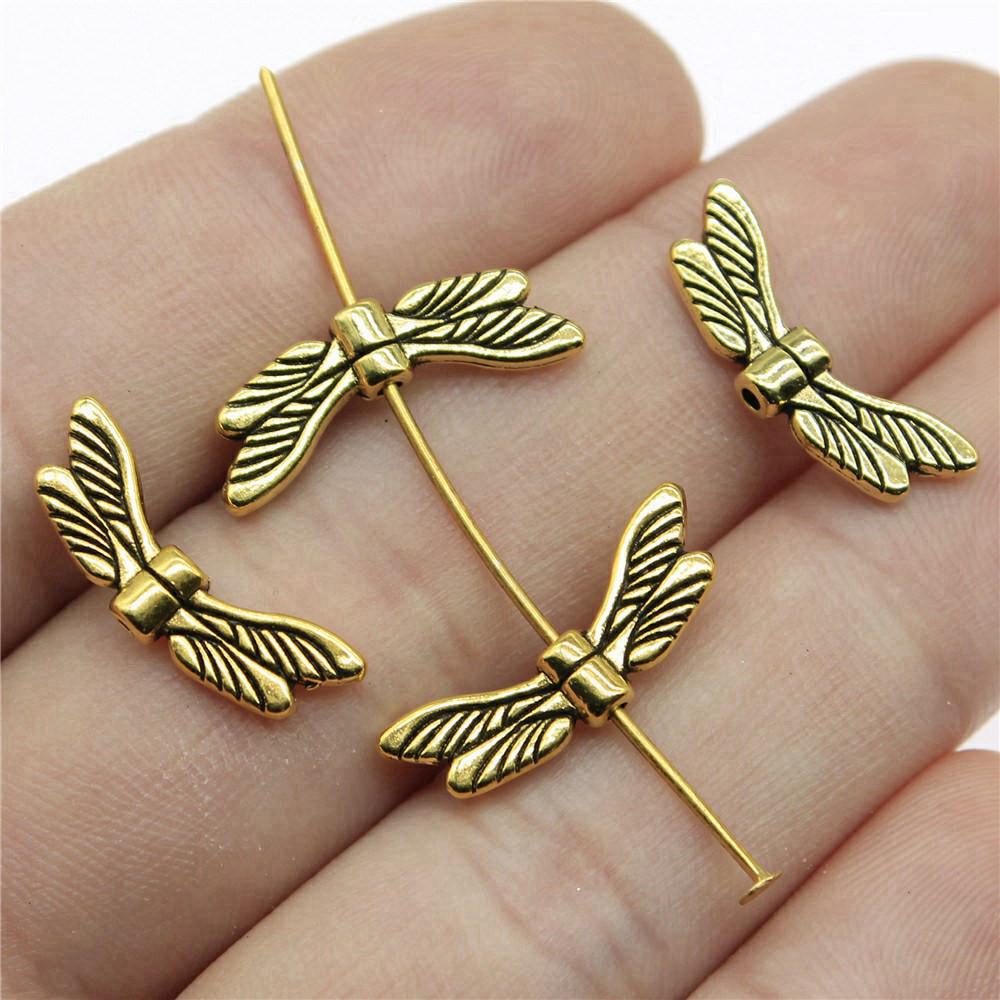 Liebe Flügel Kleine Lochperlen Spacer Zubehörteile Kinder Schmuck Ausverkauf DIY