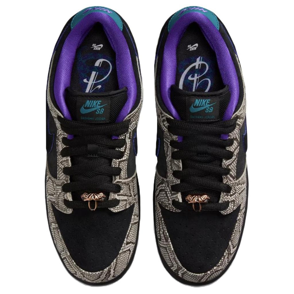 Nike X Dashawn Jordan Dunk SB Zapatillas de Skate de Caña Baja Unisex Negro Marrón IB6208-200
