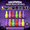 12Pcs Halloween Led Finger Lights Neon Party Favors Glow In Dark Rave Party Supplies Goodie Bag Stuffers Prizes