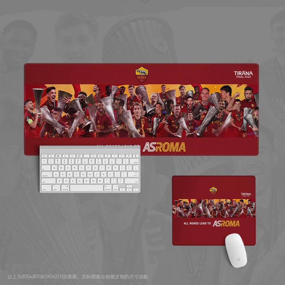 New Creative Extra Large Leather Non-slip Stain Resistant Mouse Pad Office Keyboard Table Football Fan Supplies Student Gift Roma Totti Periphery