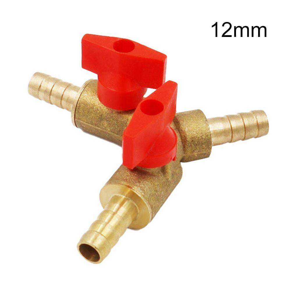 Raccordo A T In Ottone Per Tubo Carburante 3 Vie - Connettore Universale Per Aria, Acqua, Olio E Gas (6/8/10/12 Mm)