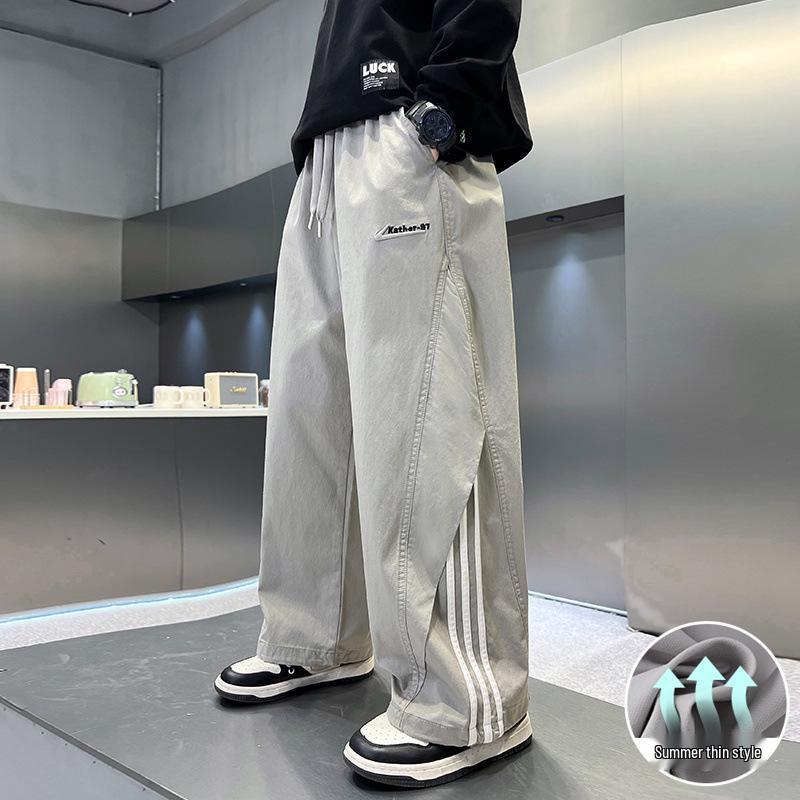 2026 Summer Boys' Wide Leg Casual Pants for Junior High Students