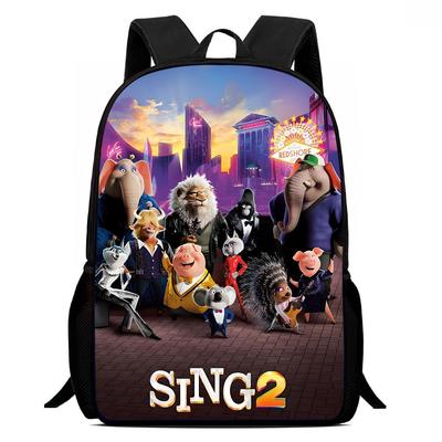 Happy Good Voice Sing Large Capacity High Value High Definition Printing Put Splashing Water Light Schoolbag