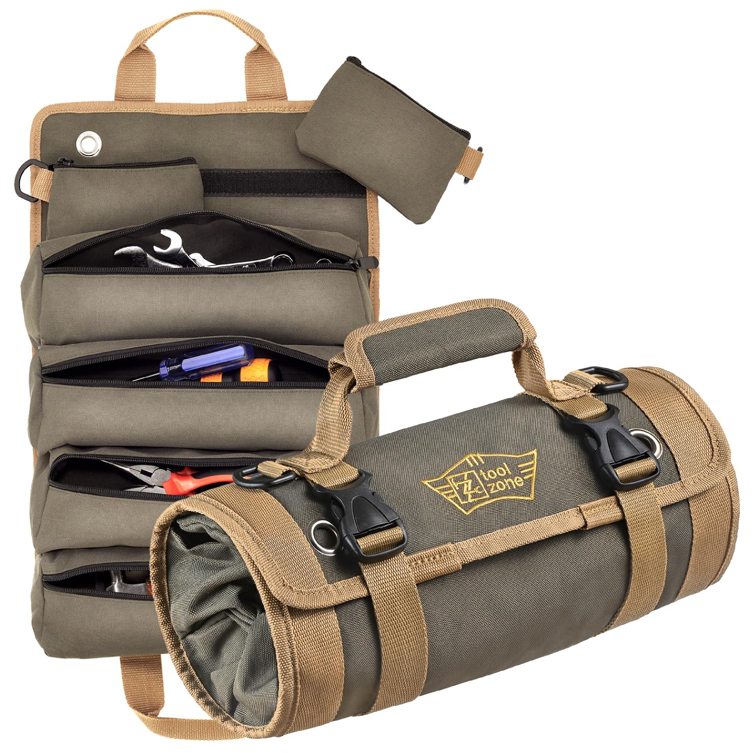 

Tool Zone Инструмент Инструмент Колышек Колышек Держит Инструменты до 30см Сумка для Инструментов, Сумка, Кейс, Сумка, Хранение, Длинный, Скручиваемый, Легкий, Высокая Прочность темно-зеленого