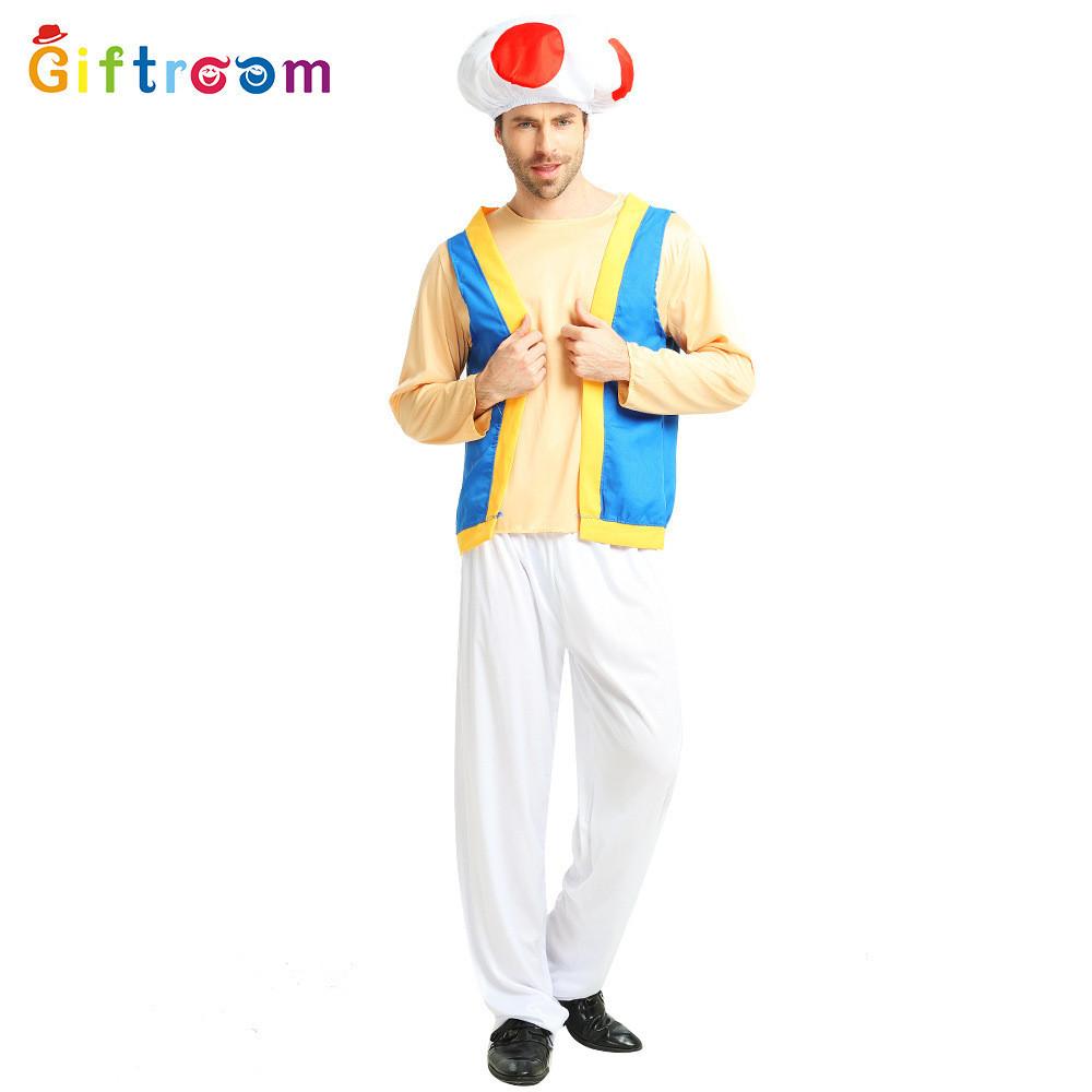

Super Mario Distinctive Adult Halloween Costume In Eyecatching Mushroom Theme Ideal For Costume Parties And Stage Events