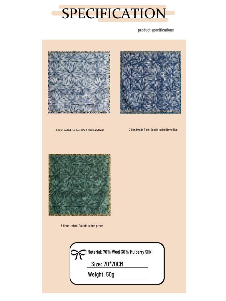 2025 Autumn Luxury Silk Wool Scarf: Versatile, High-End Neck Warmer & Shawl for Women