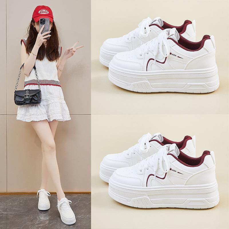 

Summer little white shoes new female students platform heightening breathable casual shoes board shoes 40