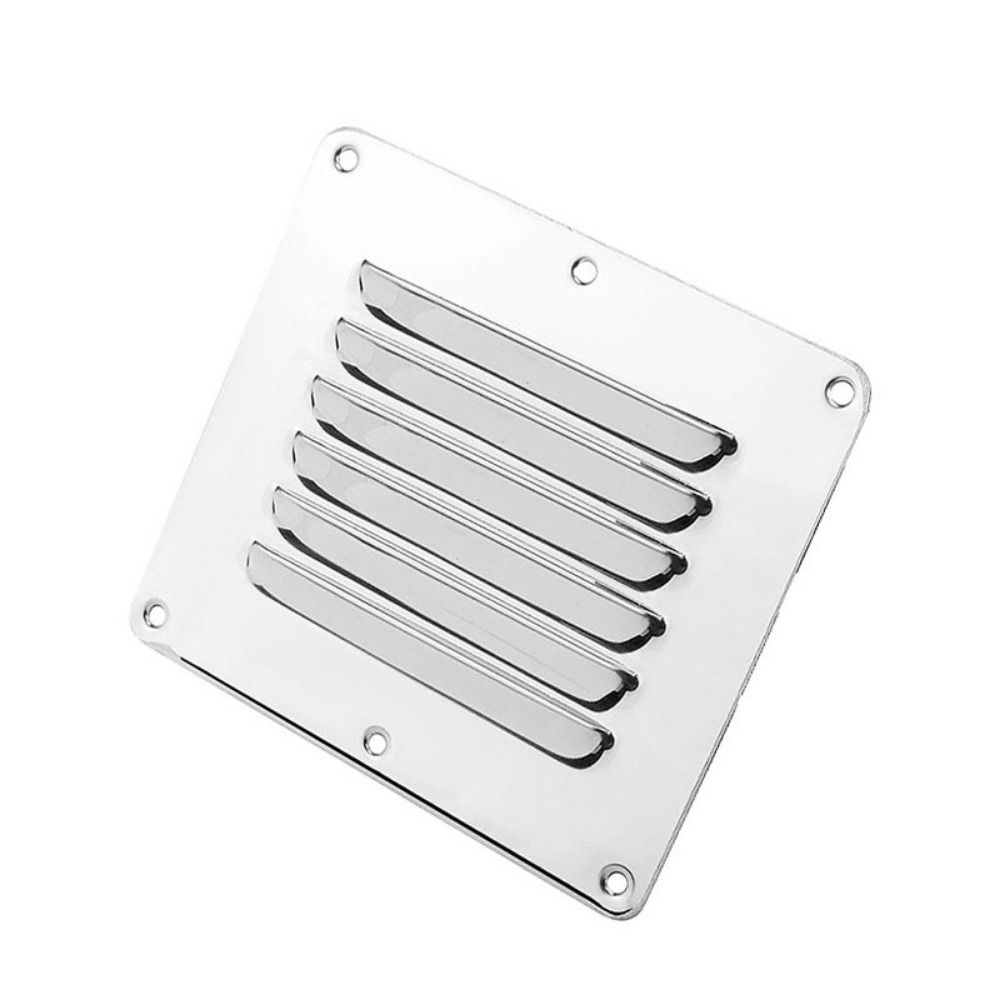 Square Louvered Vent Cover Silver Window Square Vents Marine Boat Air Vent Plate  RV Trailer