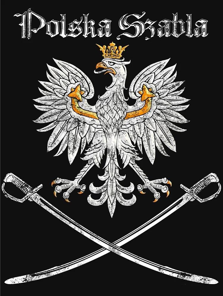 Polish Sabre Polska Szabla Eagle Badge TShirt New 100 Cotton Short Sleeve ONeck Summer Casual Mens Tshirt S