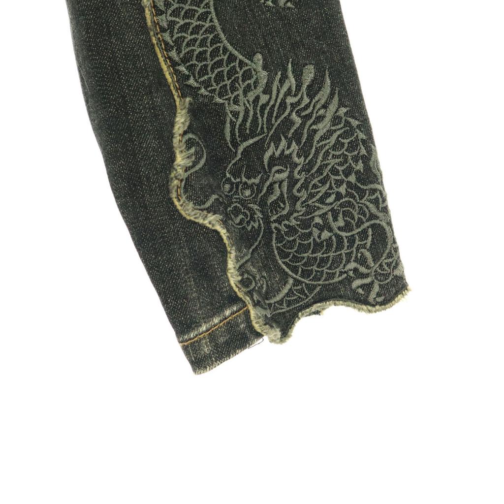 VIVIENNE TAM made in Japan embroidery Long sleeve Denim Jacket gray Women Used