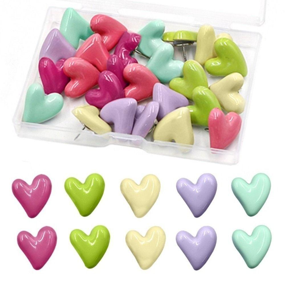 Macaron Irregular Heart Shape Pushpins 3D Thumb Tacks Board Thumbtack  Photo Wall Decor