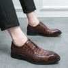 2024 NEU Herren Business Brogues Schuhe Hochwertige Spitzschuhe Vintage Echtleder Schuhe Herren Formelle Kleidung Oxford Schuhe 38-46