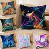 Pokemon Kalos Region Anime Plush Pillow Cover Soft Short Plush Cushion Cover For Sofa Bedroom Home Decor Gift