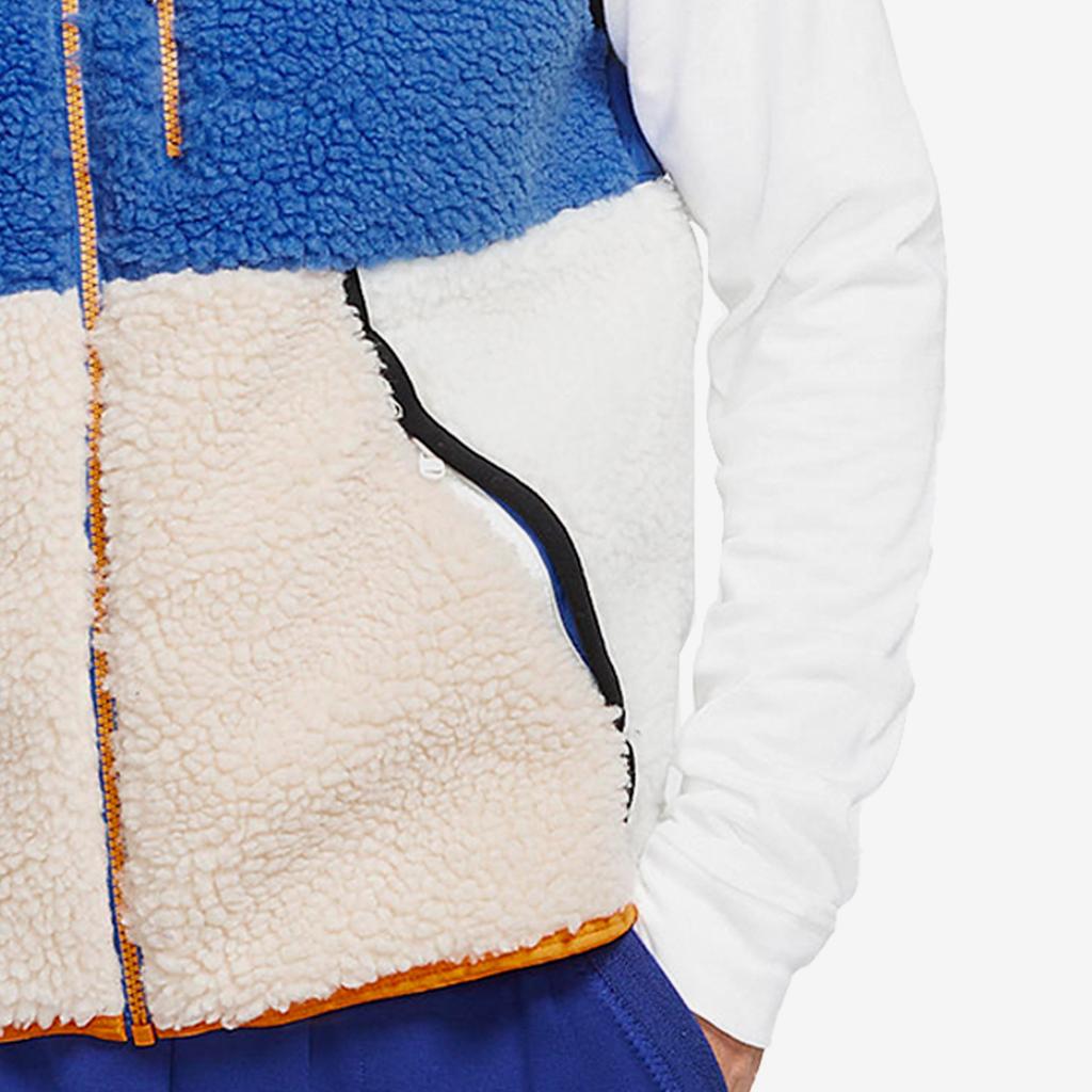 Nike Sportswear Sherpa Fleece Gilet 'Blue Beige White' Men's CD3142-480