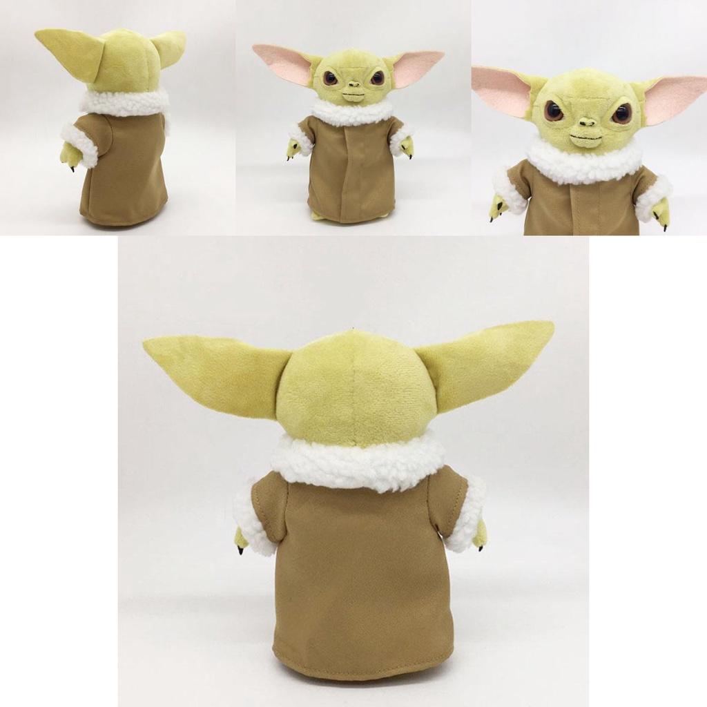 Adorable 25cm Baby Yoda Plush Doll From The Mandalorian With Removable Clothes